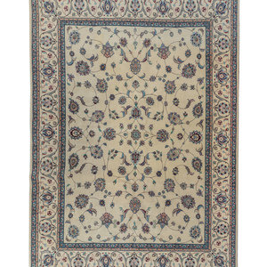 Appraisal: An Isfahan Wool Rug Second Half th Century feet inches