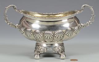 Appraisal: Classical Coin Silver Sugar Bowl poss Southern Large and ornate