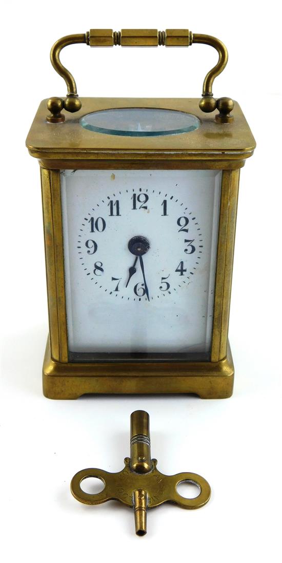 Appraisal: Carriage clock French movement with Made in France marked verso