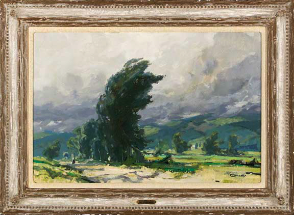 Appraisal: Jay H Connaway American - Storm Blown Tree oil on