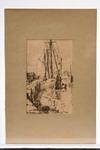 Appraisal: GRAPHITE DRAWING - Harbor Scene Gloucester by Emile A Gruppe