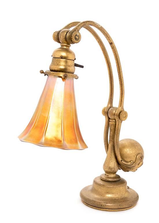 Appraisal: Tiffany Studios American Early th Century Counter Balance Desk Lamp