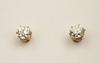 Appraisal: EARRINGS - Pair of old mine cut diamond stud earrings