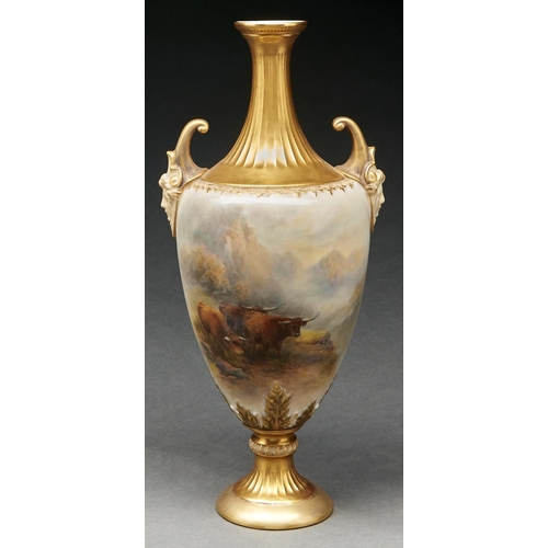 Appraisal: A Royal Worcester vase painted by J Stinton signed with