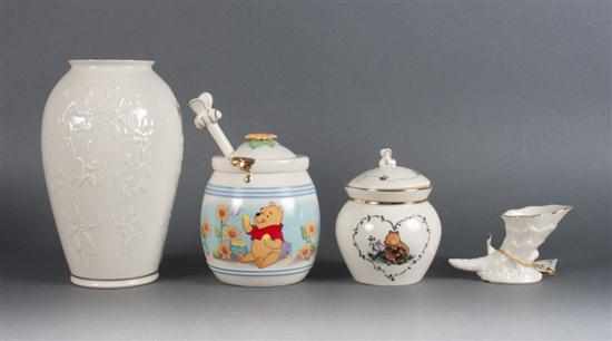 Appraisal: Four Lenox porcelain articles including two ''Winnie the Pooh'' teapots