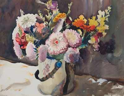 Appraisal: Carl William Broemel American - Summer Flowers in a Pot