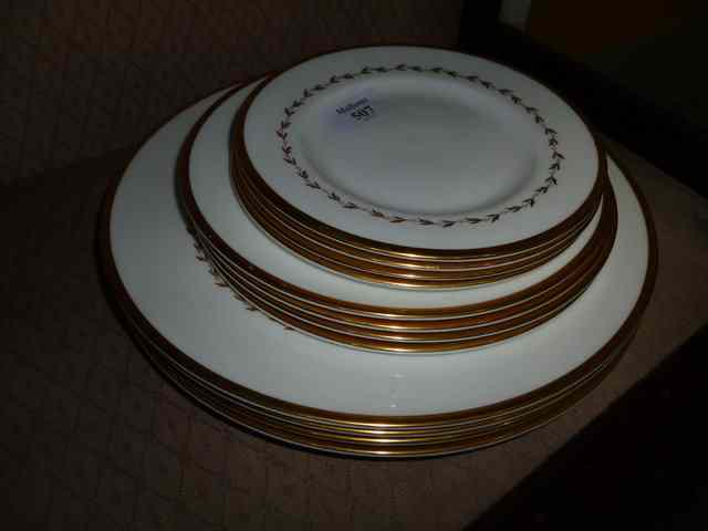 Appraisal: A ROYAL DOULTON CORRINGTON PATTERN H part dinner service consisting