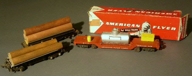 Appraisal: Three American Flyer operating cars- track cleaning car w box