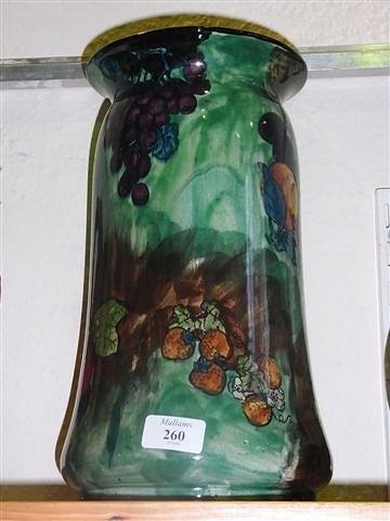 Appraisal: A TITIAN WARE VASE with allover fruit design high a