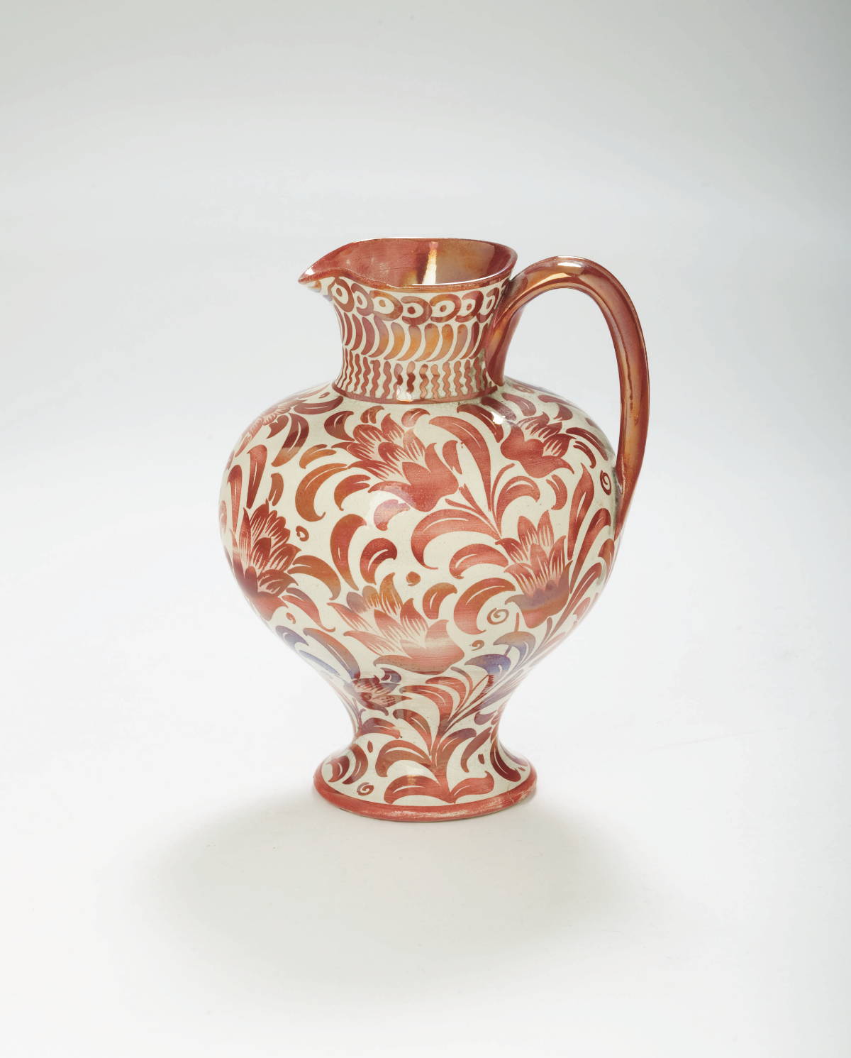 Appraisal: WILLIAM DE MORGAN RUBY LUSTRE VASE EARLY FULHAM PERIOD CIRCA