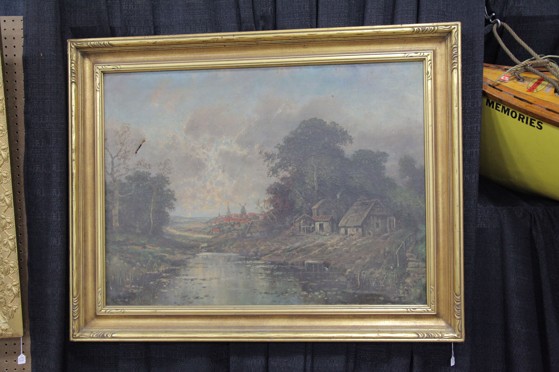 Appraisal: FRAMED OIL ON CANVAS BY J ROLLIN European late th