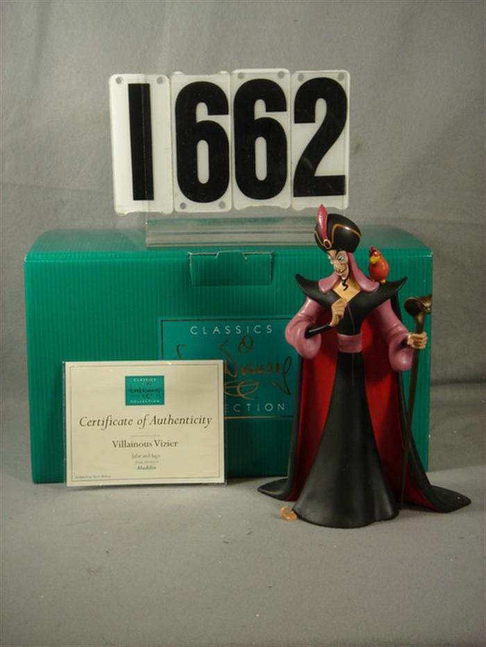 Appraisal: Walt Disney Collection Classics Villainous Visier Jafar and Iago from