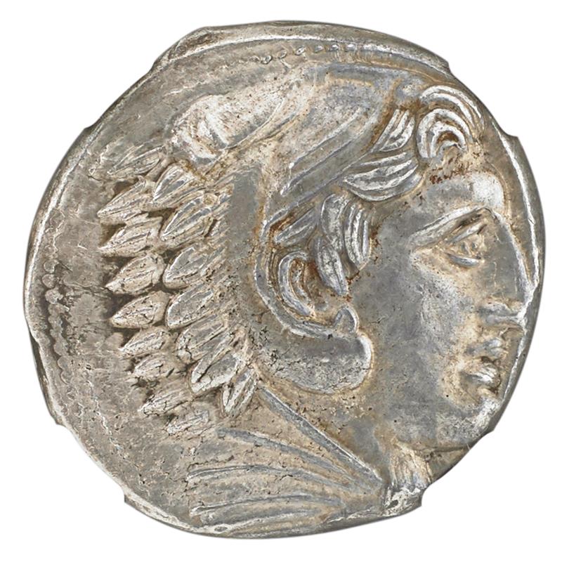 Appraisal: ANCIENT MACEDON TETRADRACHM COIN Condition Report