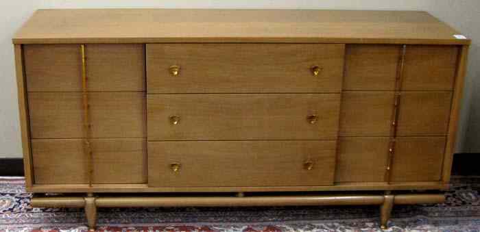 Appraisal: FOUR-PIECE MID CENTURY MODERN BEDROOM FURNITURE SET Kent-Coffey Mfg Co