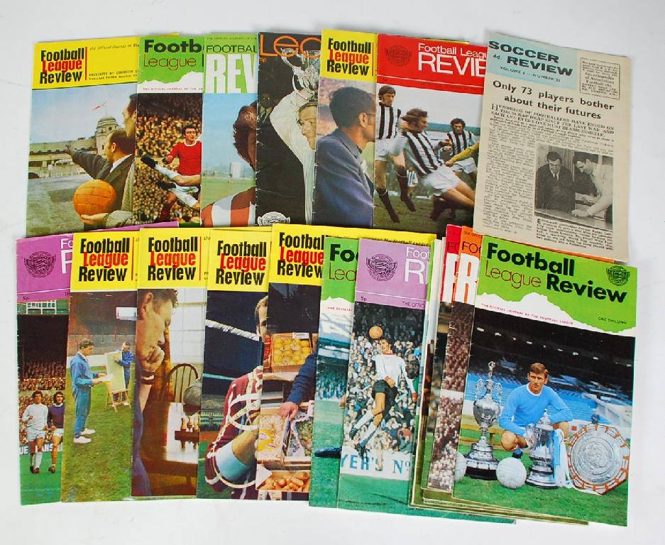 Appraisal: FOOTBALL LEAGUE REVIEW MAGAZINES circa