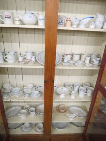 Appraisal: pc Restaurant China Collection includes sauceboats teapot platters syrups cups