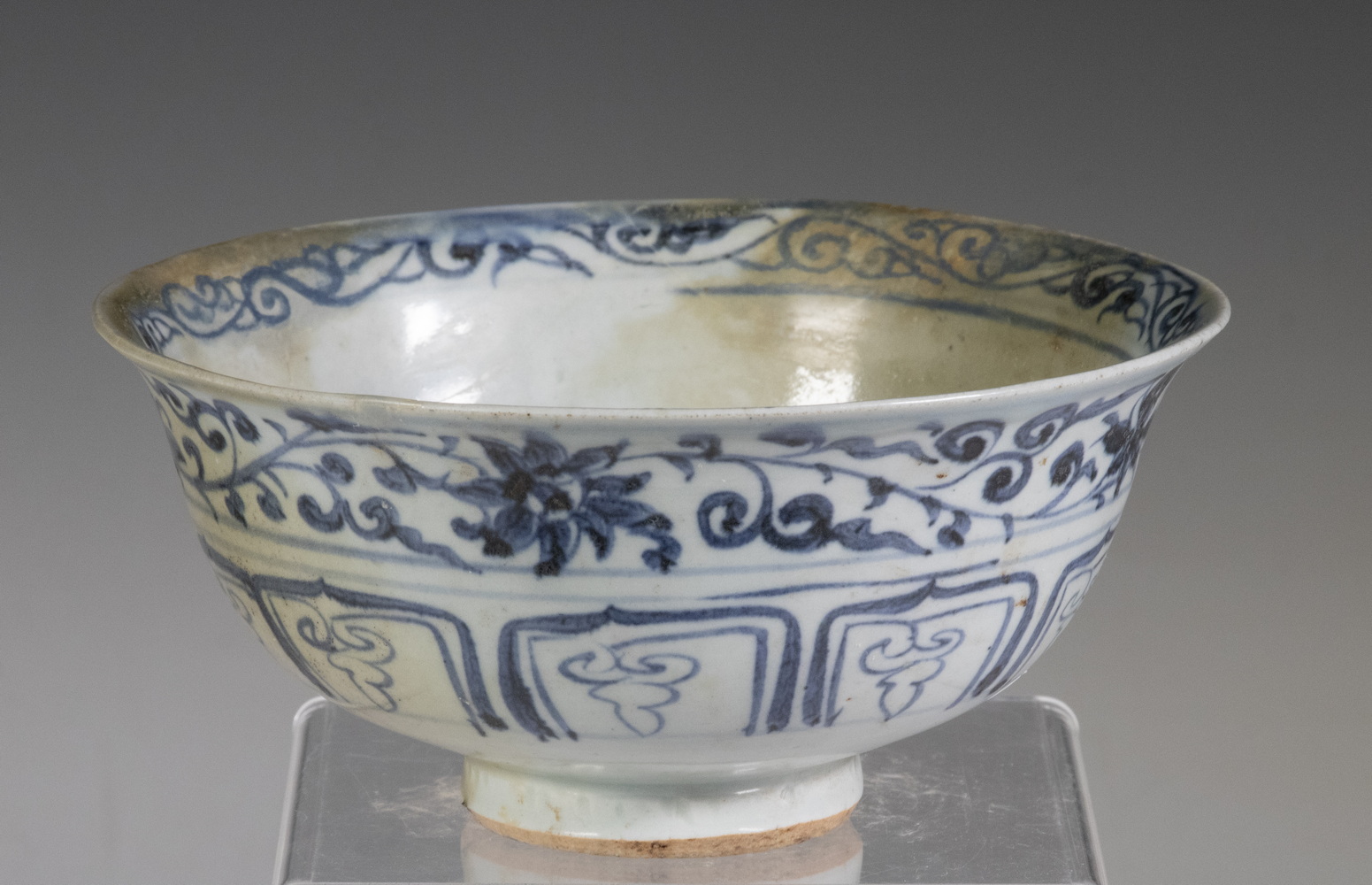 Appraisal: ANNAMESE BLUE AND WHITE BOWL Medium Sized Flared Rim with