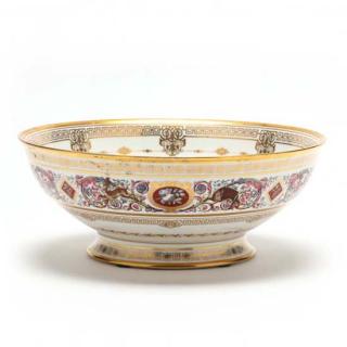 Appraisal: Sevres Style La Service de Chasse de FontainebleauCenter Bowl after