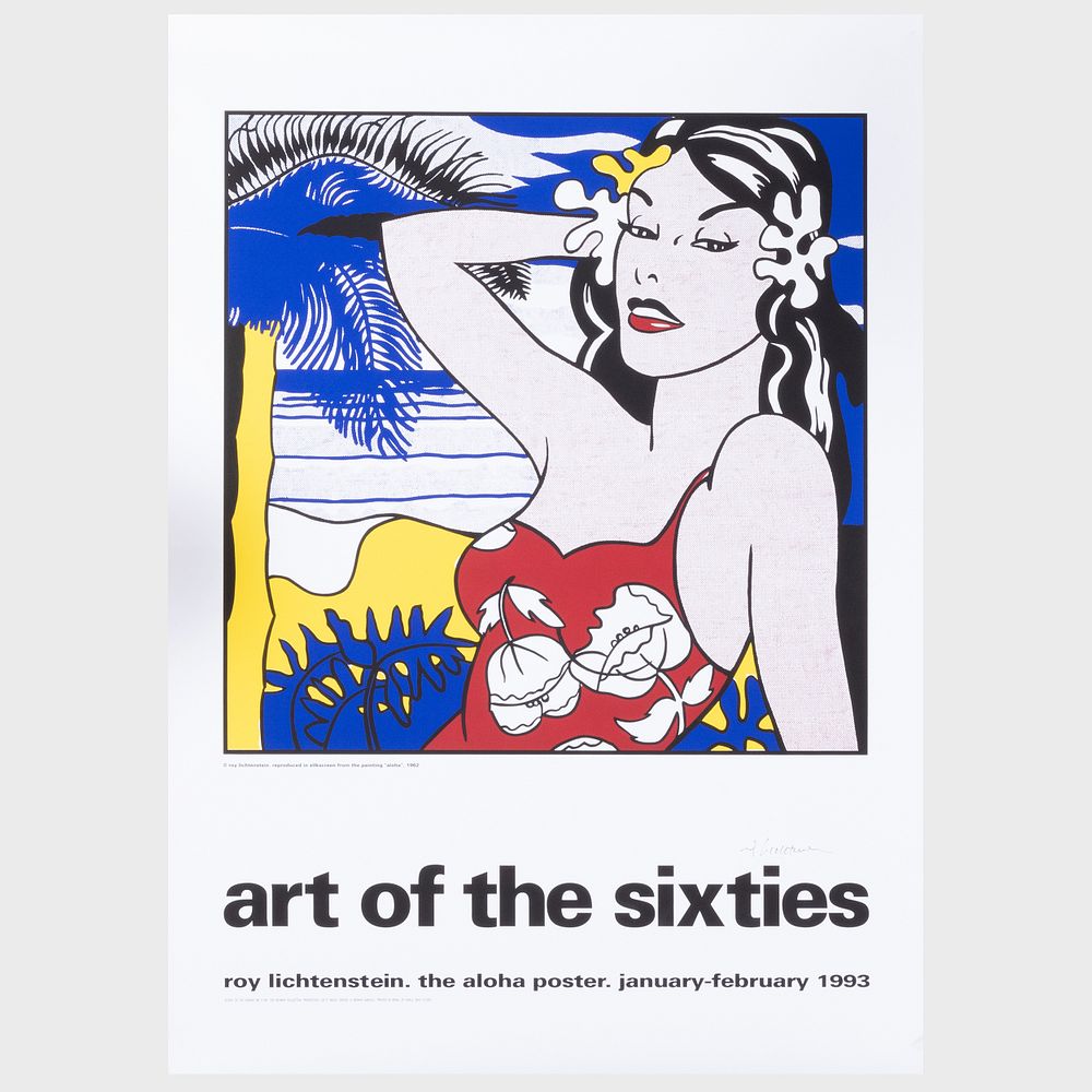 Appraisal: After Roy Lichtenstein - Art of the s The Aloha