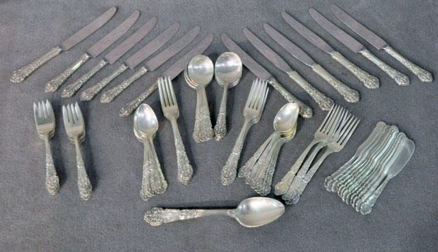 Appraisal: Reed Barton Sterling Flatware French Renaissance pattern Includes dinner knives