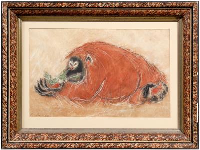 Appraisal: Charles B Culver drawing Michigan - orangutan signed lower left