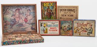 Appraisal: Group of Six Vintage Games Group of Six Vintage Games