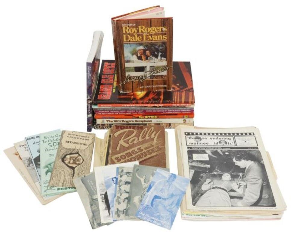 Appraisal: lot Western and movie related books booklets subjects include Roy