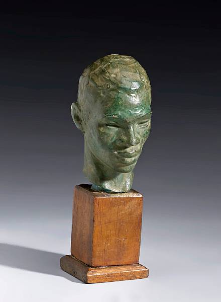 Appraisal: Richmond Barth American - Head of a Boy incised with