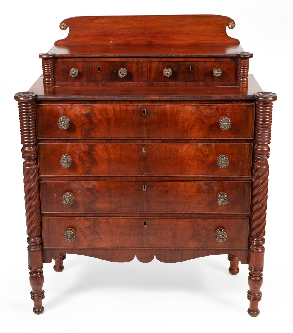 Appraisal: SHERATON BUREAU NEW ENGLAND CIRCA HEIGHT WIDTH DEPTH SHERATON BUREAU