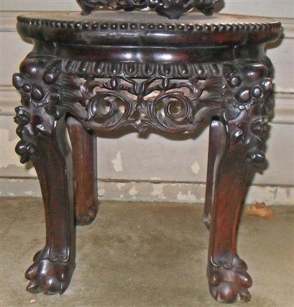 Appraisal: Chinese rosewood standlate th century