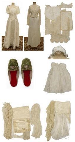 Appraisal: lot of Collection of lace clothing articles assorted pieces of