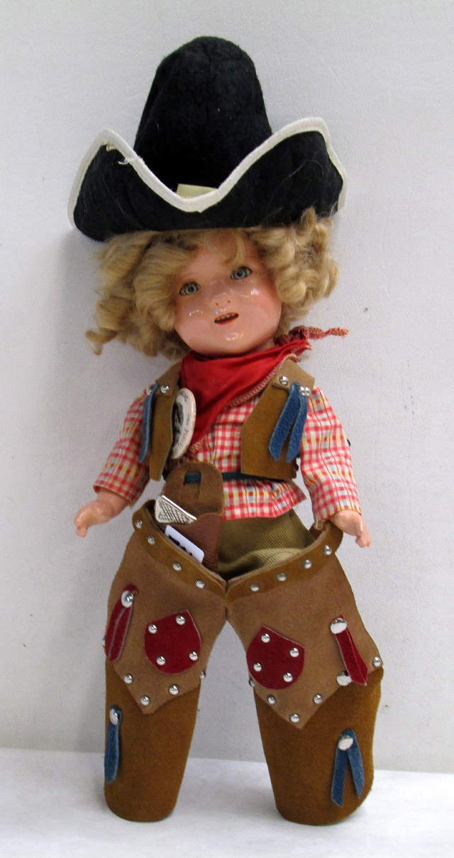 Appraisal: AN IDEAL SHIRLEY TEMPLE COWGIRL DOLL Marked Shirley Temple on