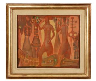 Appraisal: Jorge Gonzalez Camarena Signed Oil Jorge Gonzalez Camarena Mexican -