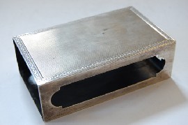 Appraisal: STERLING SILVER LARGE MATCHBOX HOLDER