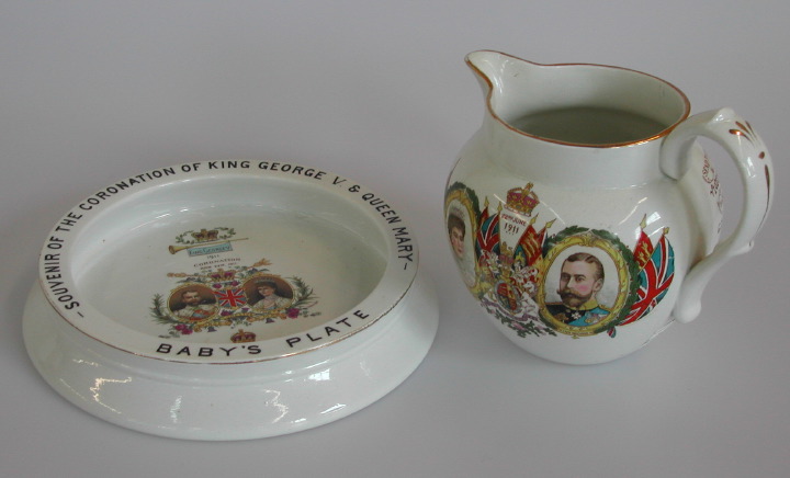 Appraisal: Two George V Coronation Souvenirs one a rare baby's plate