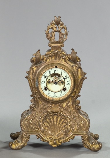 Appraisal: Waterbury Clock Company Gilt-Spelter Mantel Clock fourth quarter th century