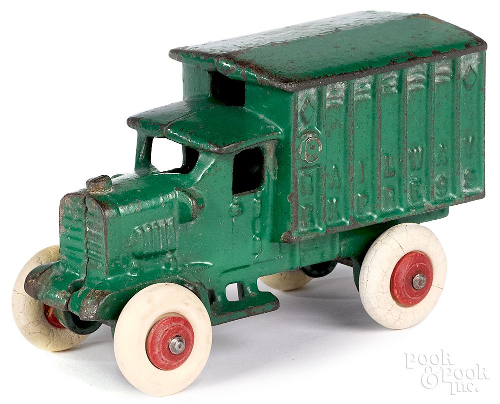 Appraisal: Hubley cast iron Railway Express delivery truck Hubley cast iron