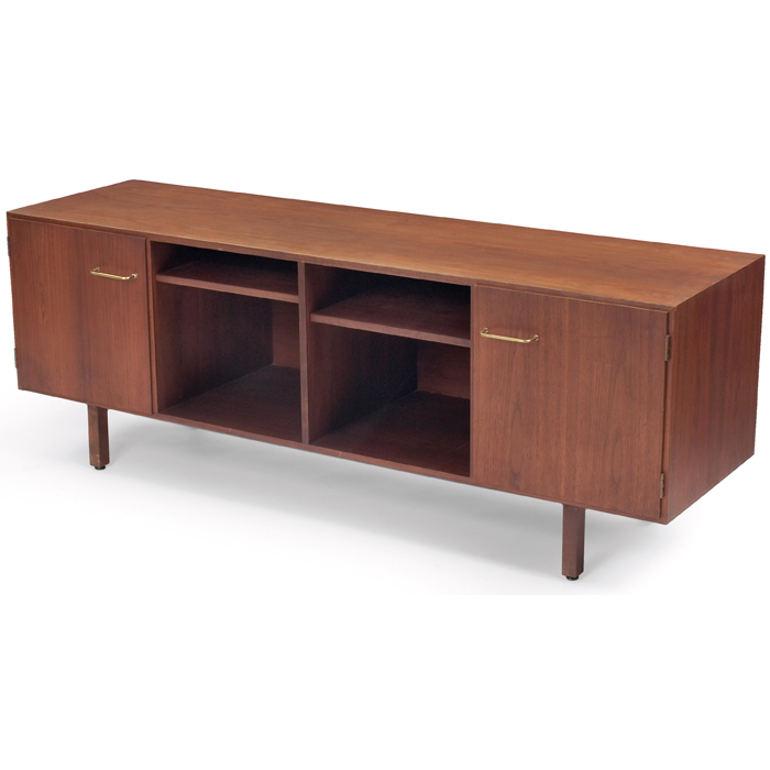 Appraisal: Jens Risom cabinet by Jens Risom Designs Inc USA walnut