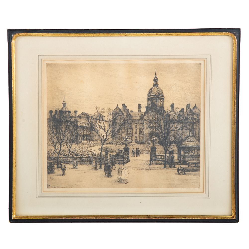 Appraisal: Gabrielle DeVaux Clements Johns Hopkins Hospital American - Etching pencil