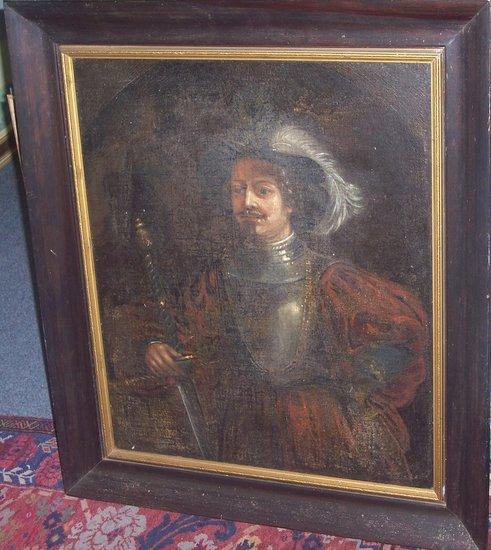 Appraisal: manner of RembrandtPortrait of a Nobleman in Armour a sword