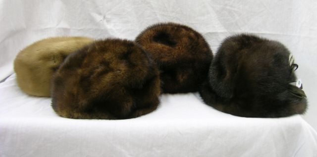 Appraisal: Three Mink Hats Including Ranch Mink Hat