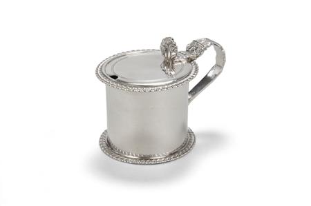 Appraisal: An English Provincial silver mustard pot James Barber George Cattle