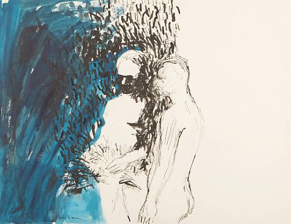 Appraisal: n a Paul Wonner American born Figures and Flowers c