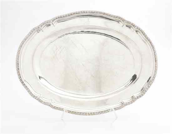 Appraisal: An Irish Silver Tray John Laughlin Dublin th century of