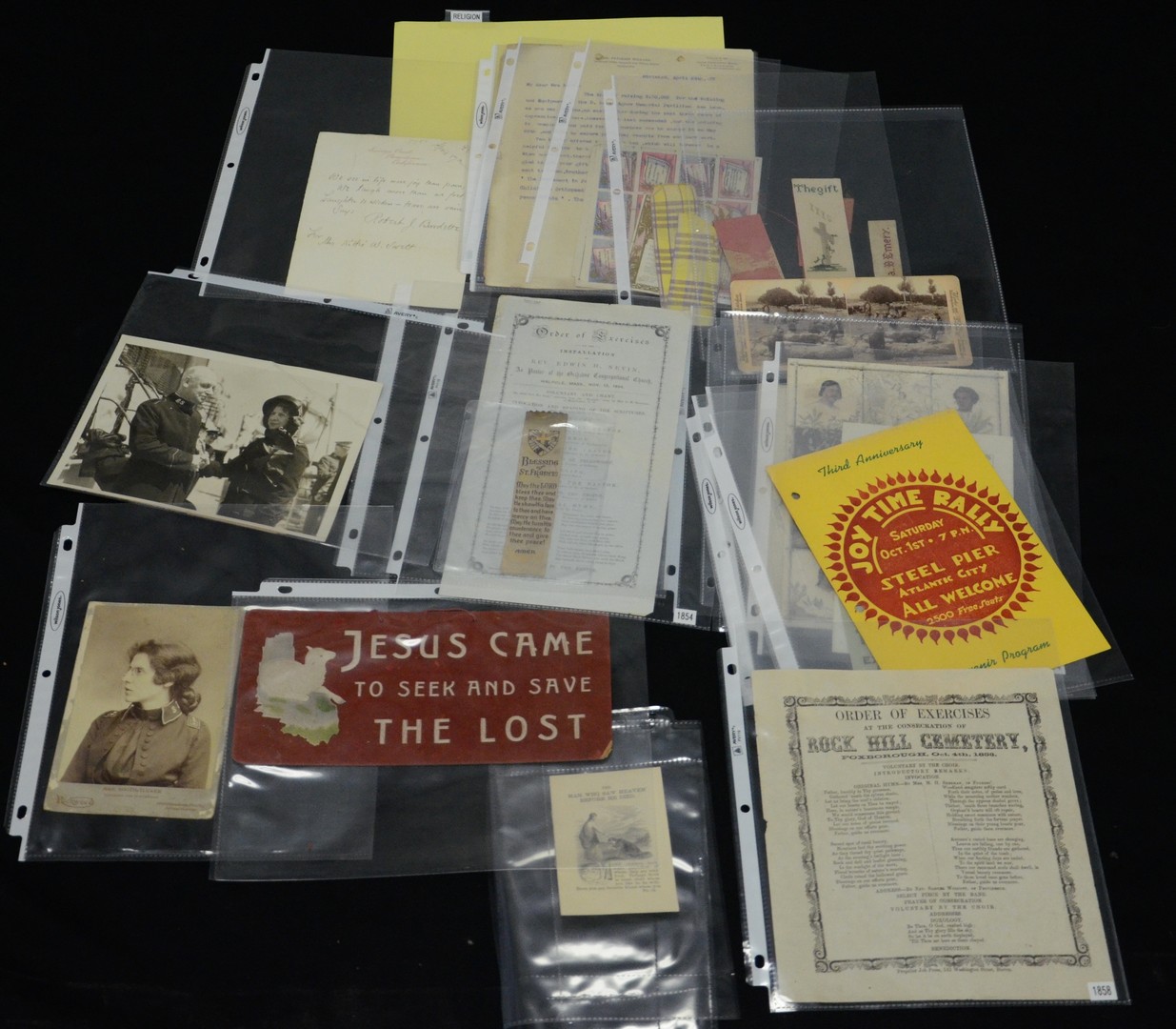 Appraisal: Ephemera binder containing miscellaneous letters including George Wharton Pepper etc