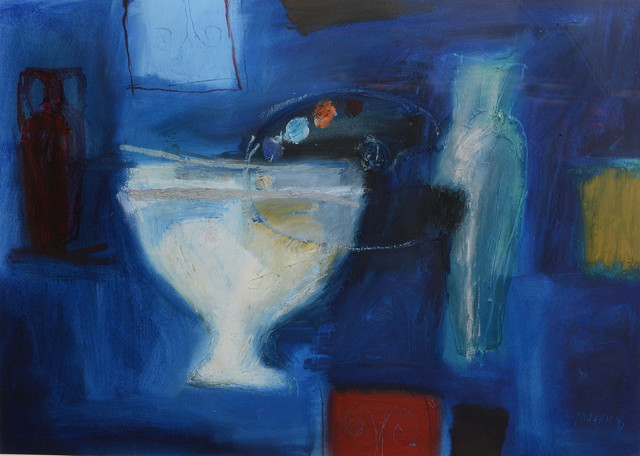 Appraisal: Ian Humphreys British b Still life with artist's palette and