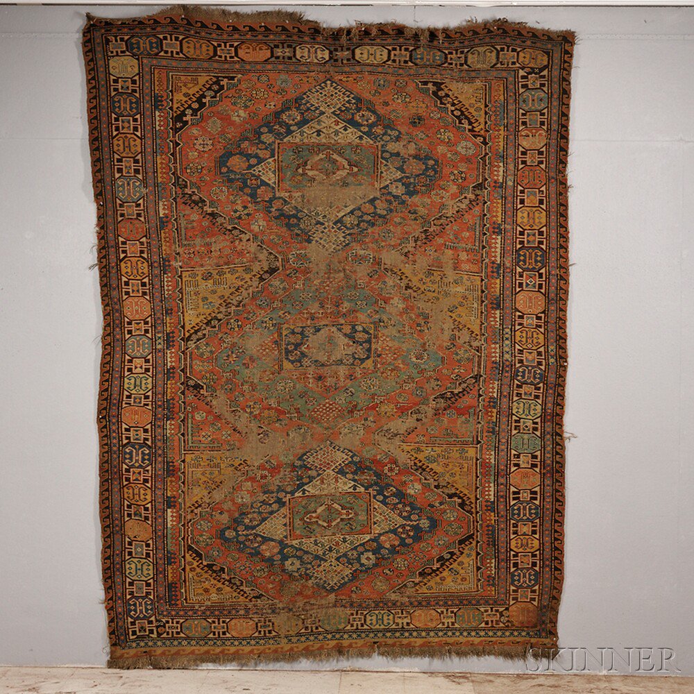 Appraisal: Soumak Carpet Northeast Caucasus late th century a vertical column