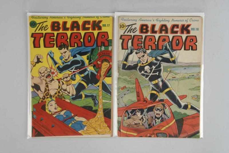 Appraisal: Lot of s The Black Terror Comics Description This lot