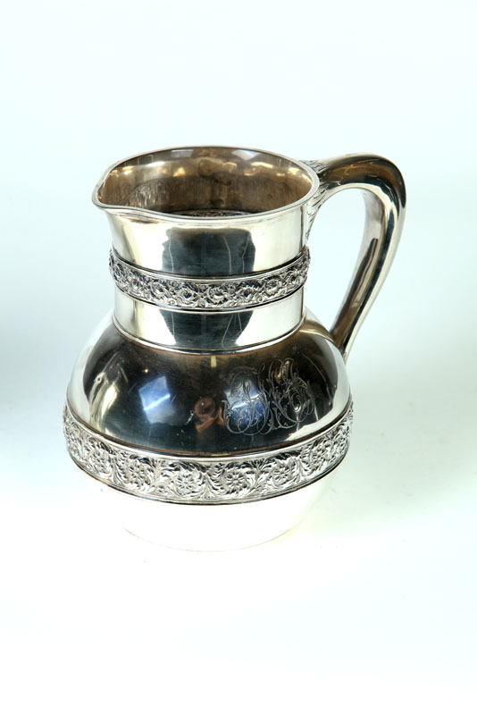 Appraisal: 'TIFFANY'' STERLING PITCHER New York late th-early th century Acanthus