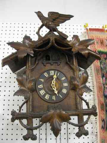 Appraisal: Black Forest CooCoo Clock carved '' x ''